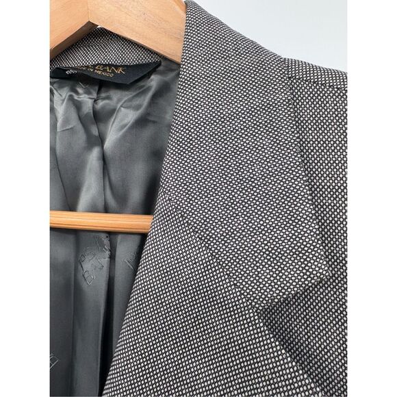 Jos. A.‎ Bank Blazer Sport Coat Men Size 42 Long Black White Wool